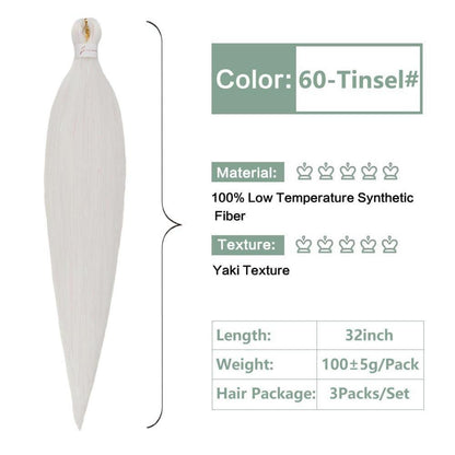 Vorgedehnte Flechtfrisuren 3er-Pack – 32 Zoll Kunsthaar