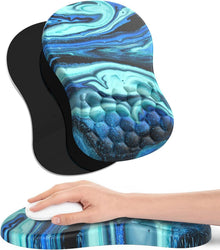 Ergonomisches Mauspad mit Handauflage und Memory-Schaum, rutschfeste