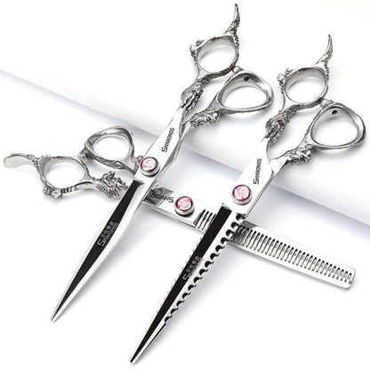 Professionelle Friseurschere 6/7 Zoll 440C Stahl