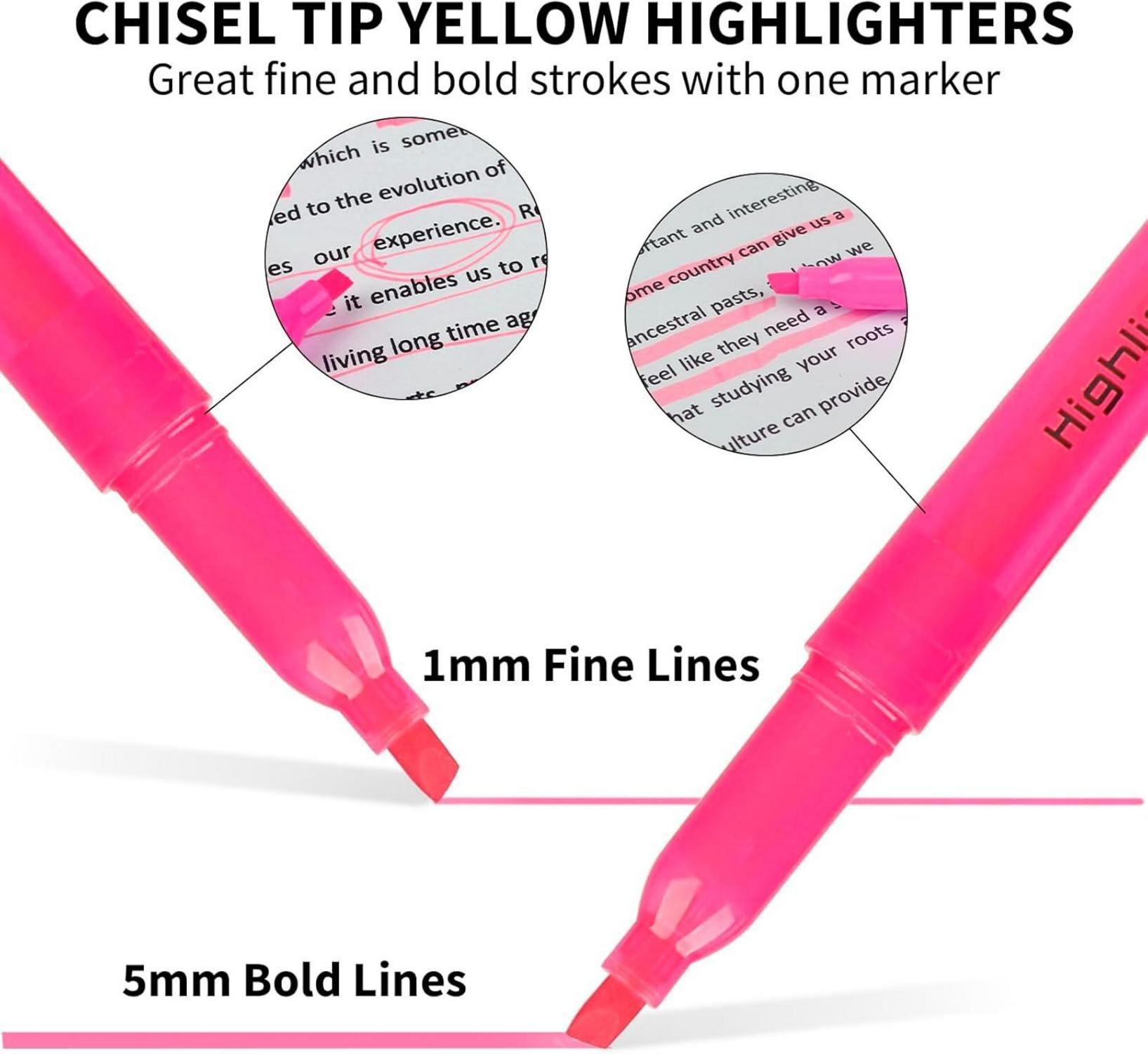 Textmarker 30er Set Pastell Highlighter Keilspitze 6 Farben