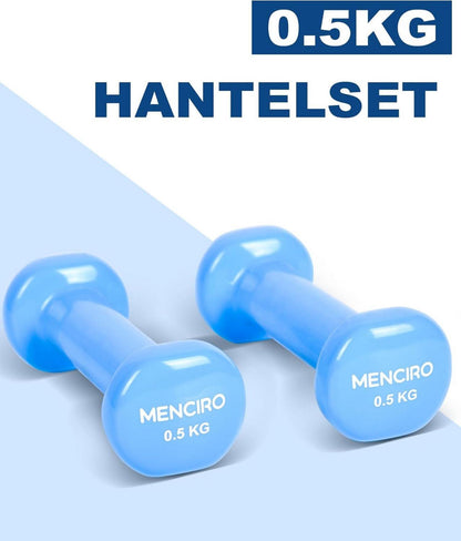 MENCIRO Kurzhanteln Set 1-5KG für Zuhause Fitnessstudio