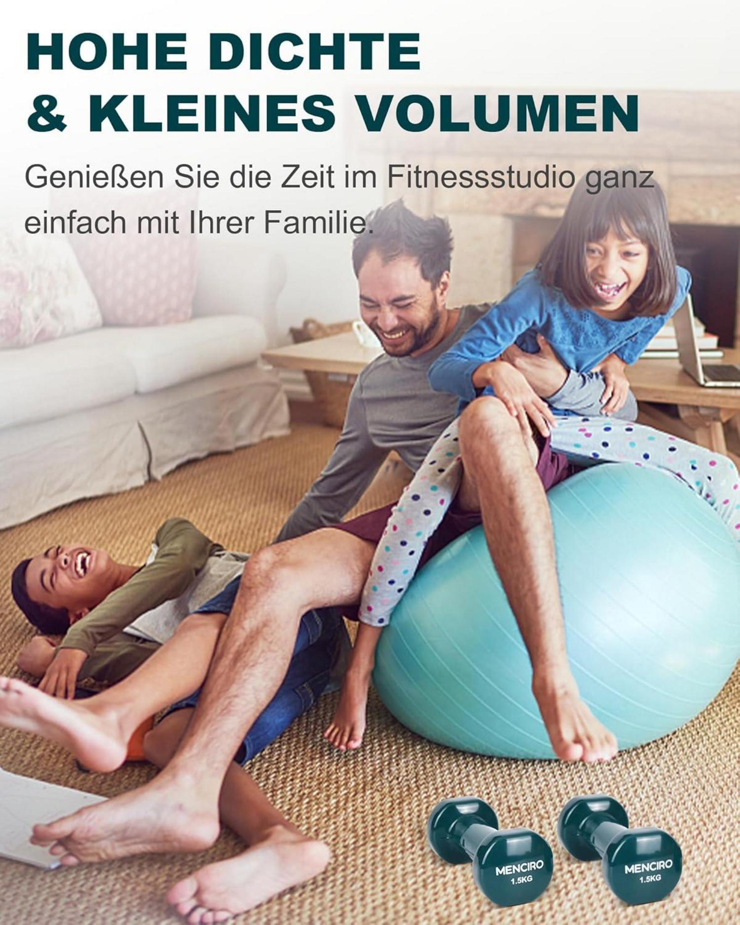 Kurzhantelset 2er Pack 1KG - 5KG Gewichte für Zuhause