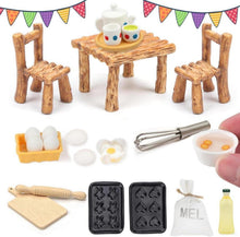 Miniatur Küchen-Set Puppenhaus Zubehör Teetassen Backutensilien