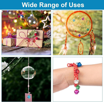 200 Stück 12mm Glöckchen Metall für Weihnachten DIY Basteln Festlich