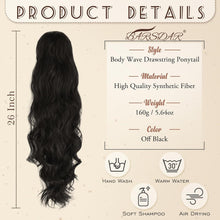 65 cm Locken Kordelzug Pferdeschwanz Haarteil in Welliger