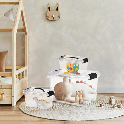 Greentainer 10er Aufbewahrungsbox-Set stapelbar & größer