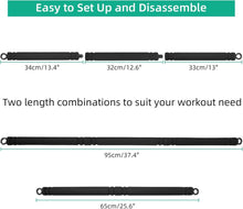 Topfinder Tragbare Pilates Bar Resistance Bands Stange