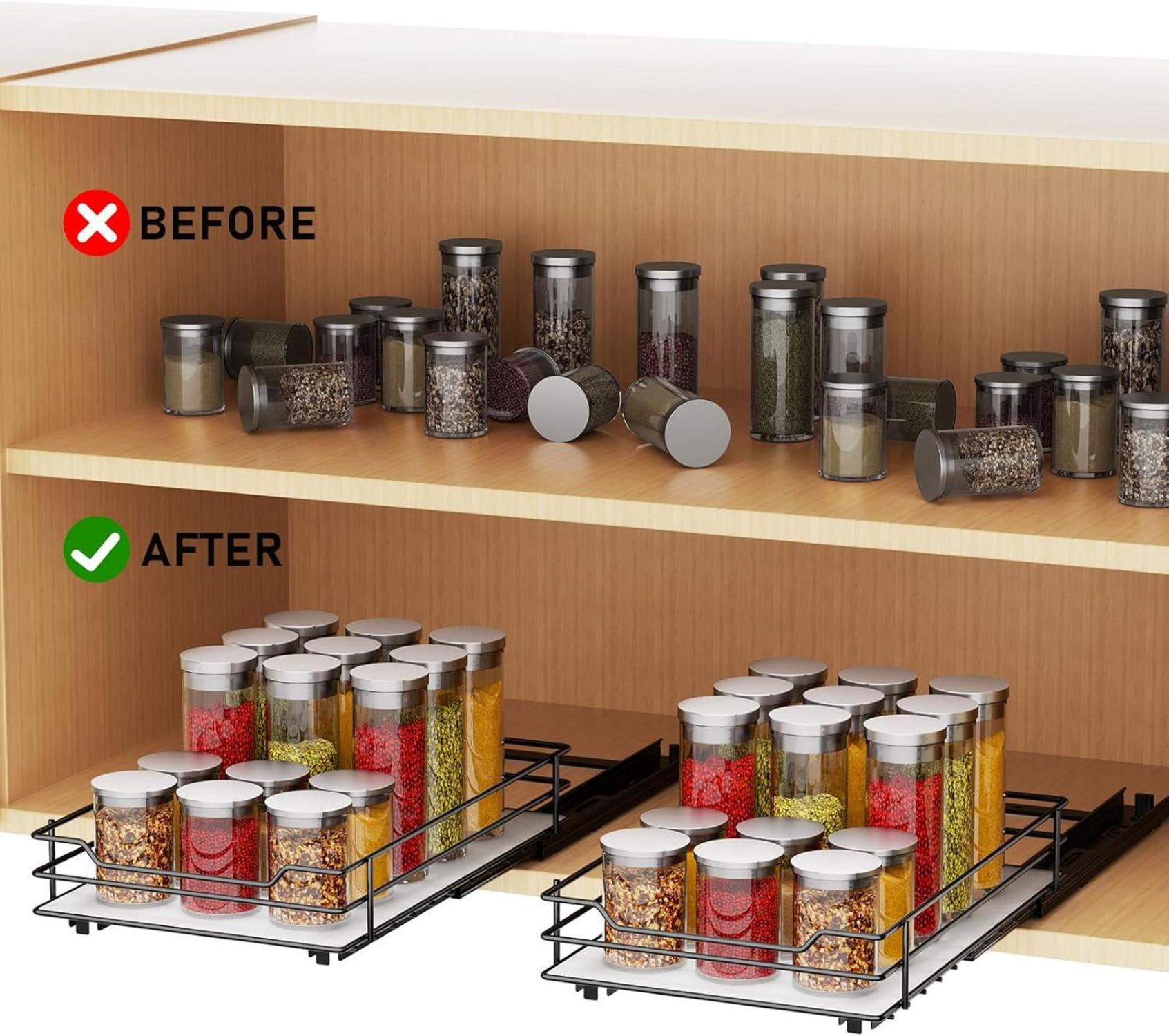 Ausziehbares Gewürzregal Schrank Organizer für Küche