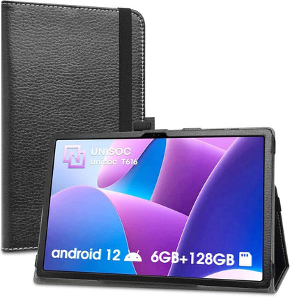 Schwarze Klapphülle für OUKITEL OKT3 10.5 Zoll Tablet