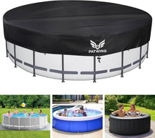 Poolabdeckung rund 600D Oxford Hoher Dichte UV-Resistent Winter Sommer