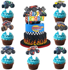 Monster Truck Kuchenaufsatz Set Geburtstag Deko 25-teilig