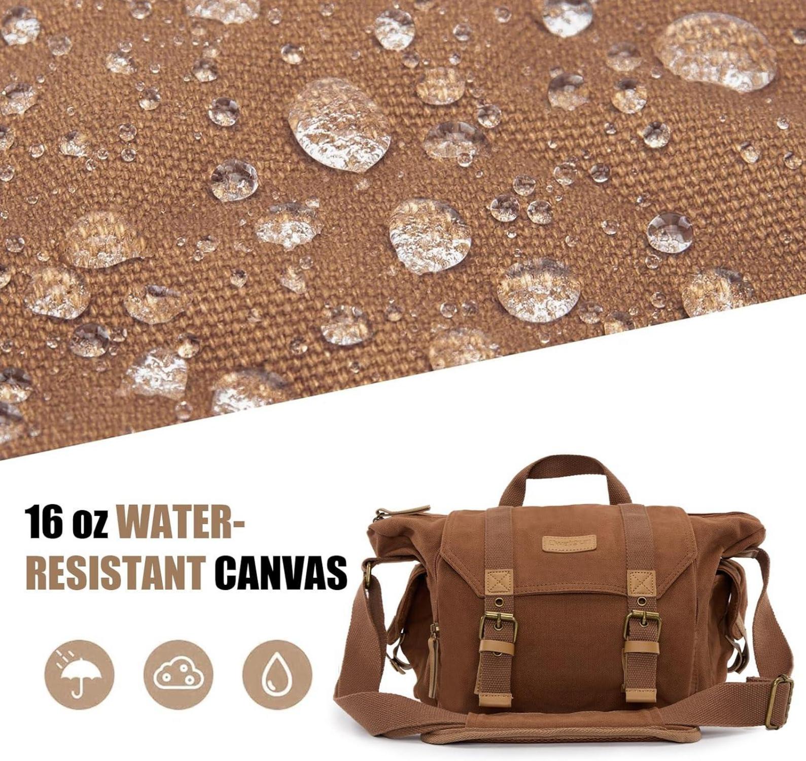 Kameratasche Canvas SLR DSLR Kompaktkamera Messenger Bag