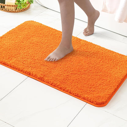 Badematte orange, weich & rutschfest 60x90 cm