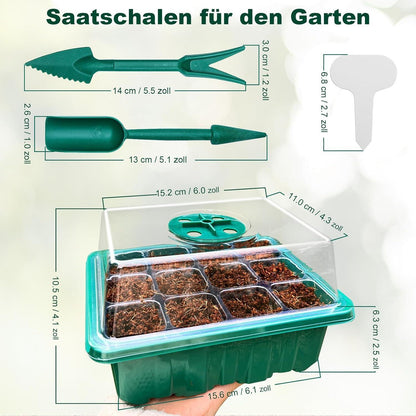 Gewächshaus Klein Indoor Gewächshaus Starter Set 6 Stück