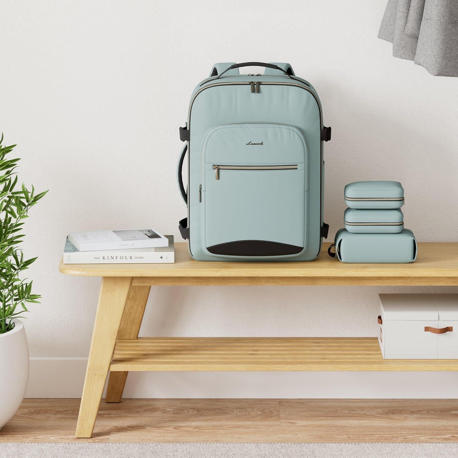 Handgepäck Rucksack 40L für Damen mit Laptopfach und