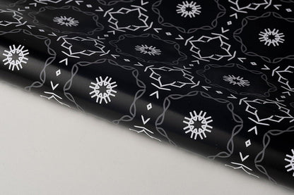 Geschenkpapier Schwarz Marmor Hochwertige Dekoration 3 Rollen 43x300cm