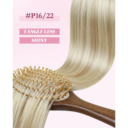 Blond Microring Haarverlängerung Echthaar 45cm – 50g