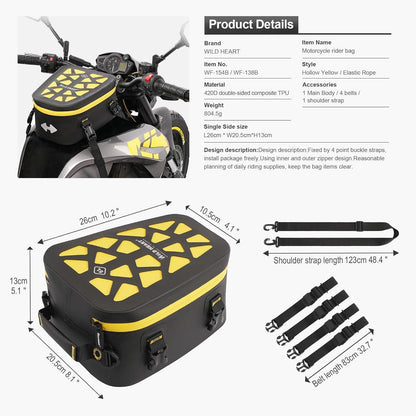 Wasserdichte Motorrad-Hecktasche 6L – Vielseitige Gepäcktasche