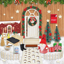 DIY Weihnachtswichtel Set 70-teilig Holz Weihnachtsdeko Wichtelhaus
