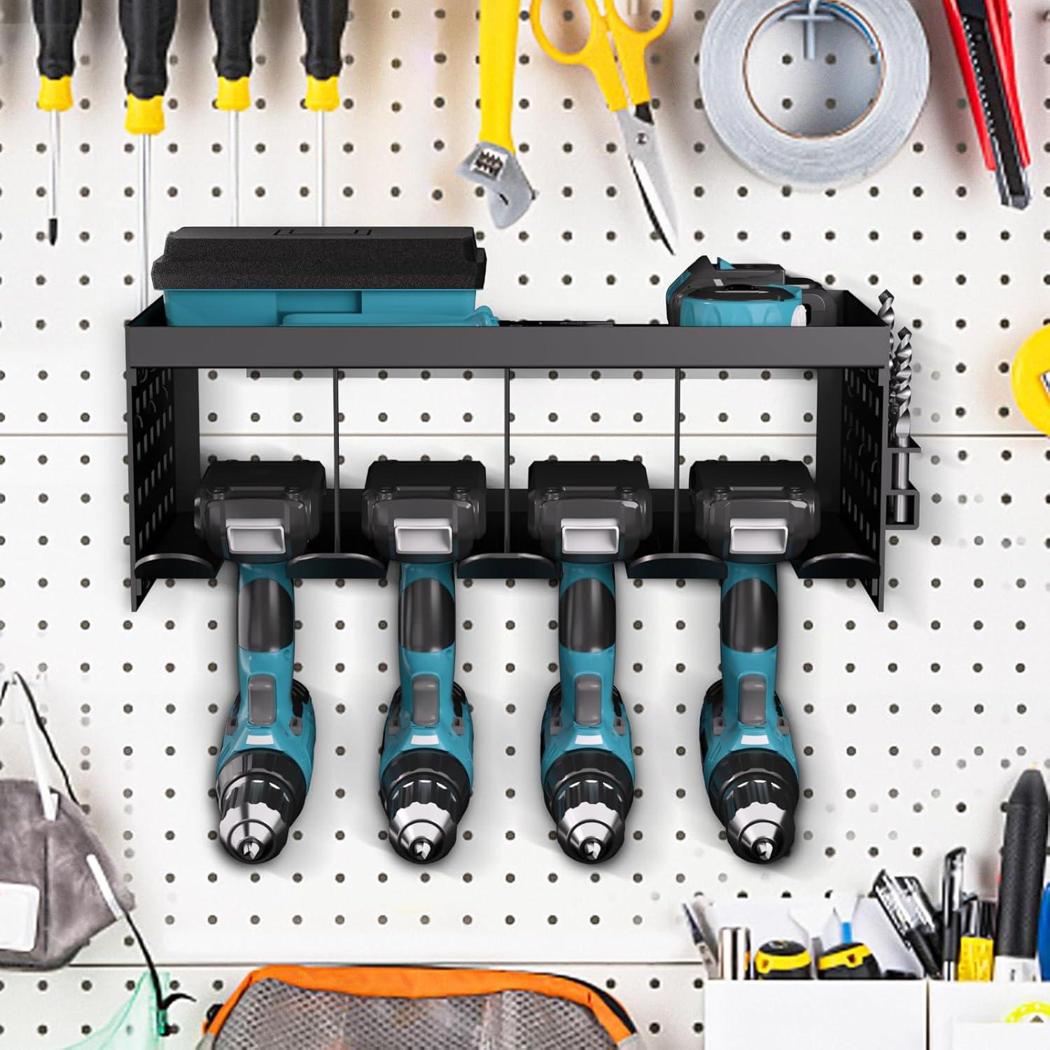 Werkzeugspeicher Aufbewahrung Wandhalterung Akku Schlagbohrschrauber 4