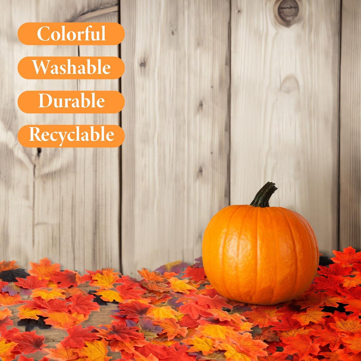 MAQIHAN 350PCS Herbstblätter Deko Aesthetic Autumn Fall Decor