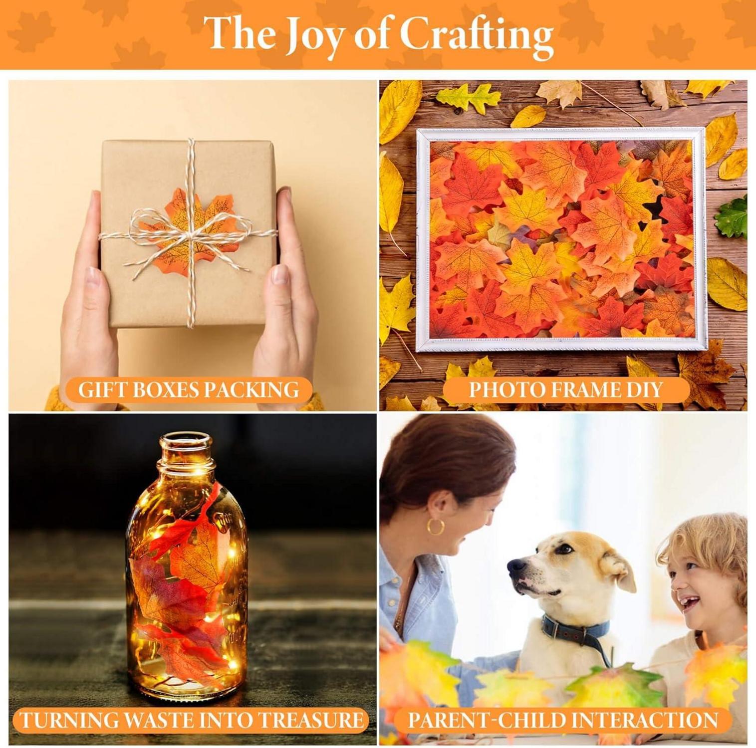 MAQIHAN 350PCS HerbstbläTter Deko - Aesthetic Autumn Fall Decor