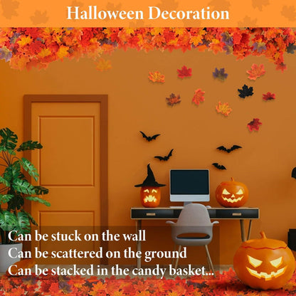 350 StüCk HerbstbläTter Deko - Aesthetic Autumn Fall Decor - Fenster