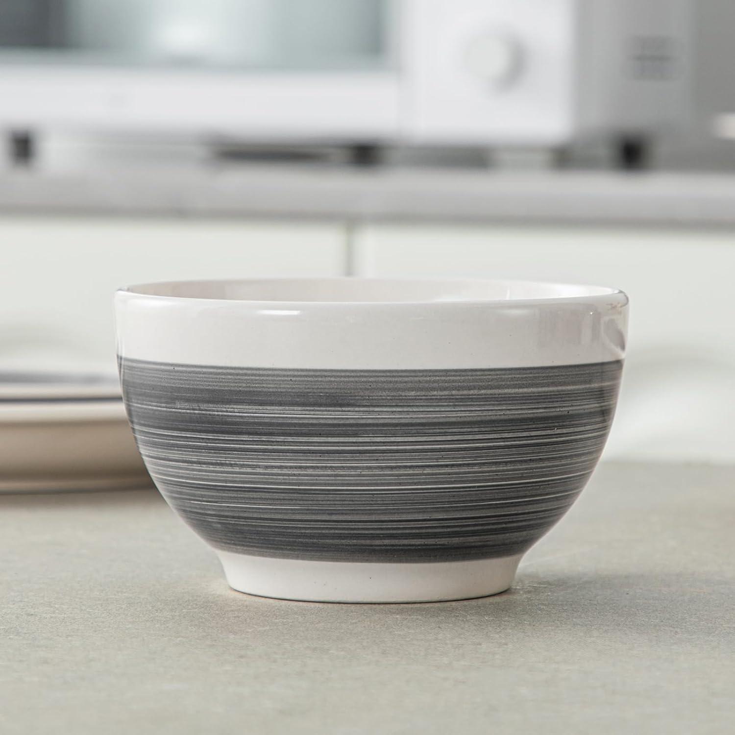 Vancasso ORI 16-teilig Steingut Kombiservice Tafelservice Grey