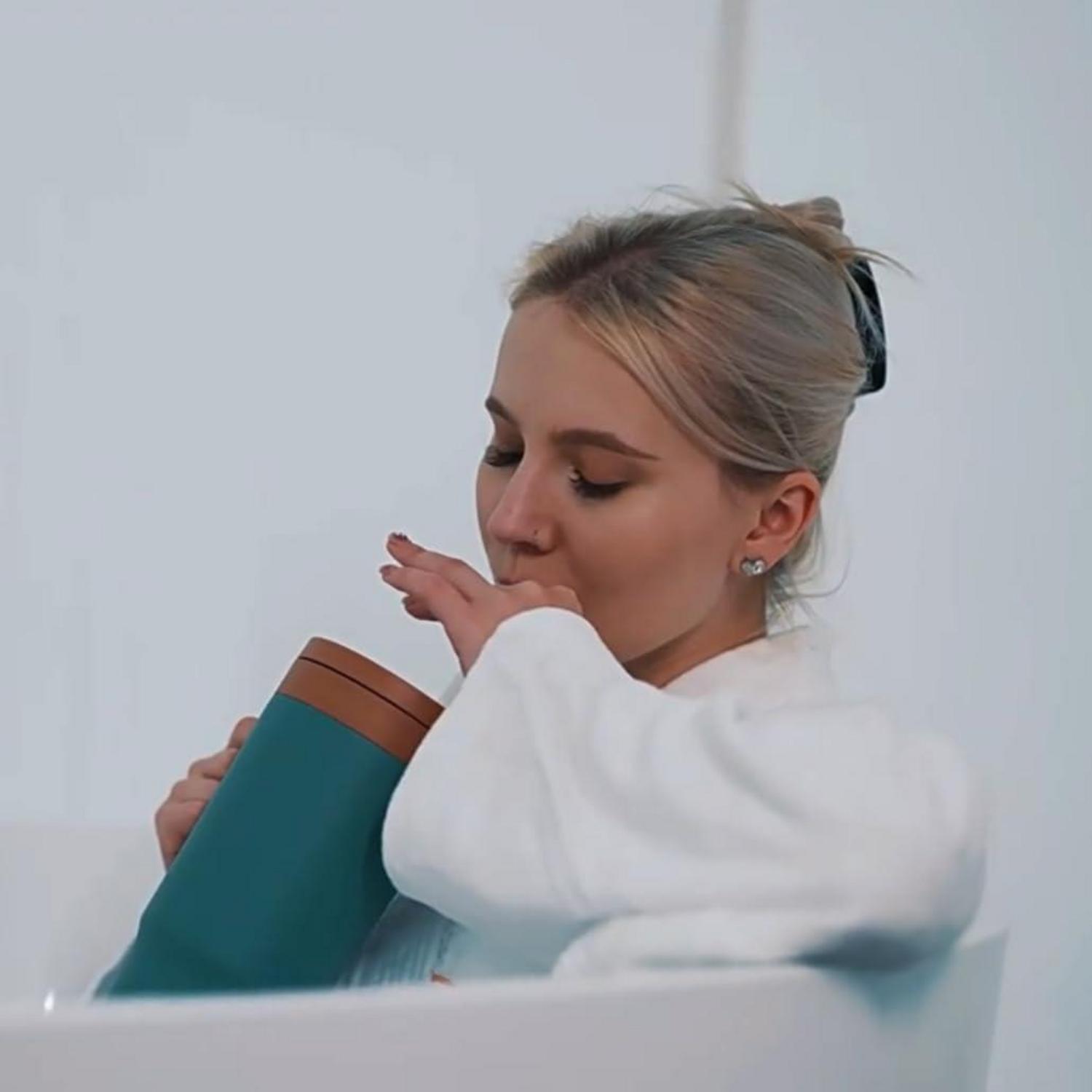 Thermobecher 1180 ML Edelstahl Kaffeebecher to Go Strohhalm Henkel