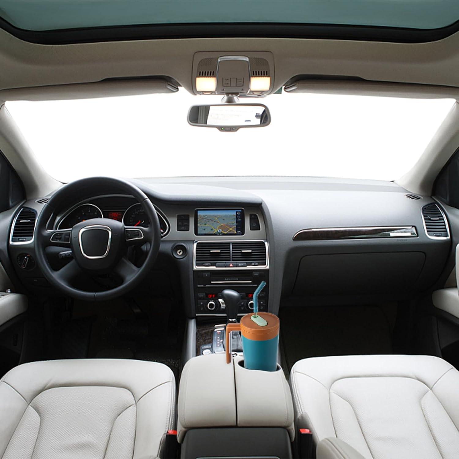 Thermobecher 1180ml Edelstahl Kaffeebecher to Go Strohhalm Deckel