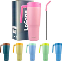 Thermobecher Edelstahl Trinkbecher Strohhalm Deckel-auto Büro Kaffee