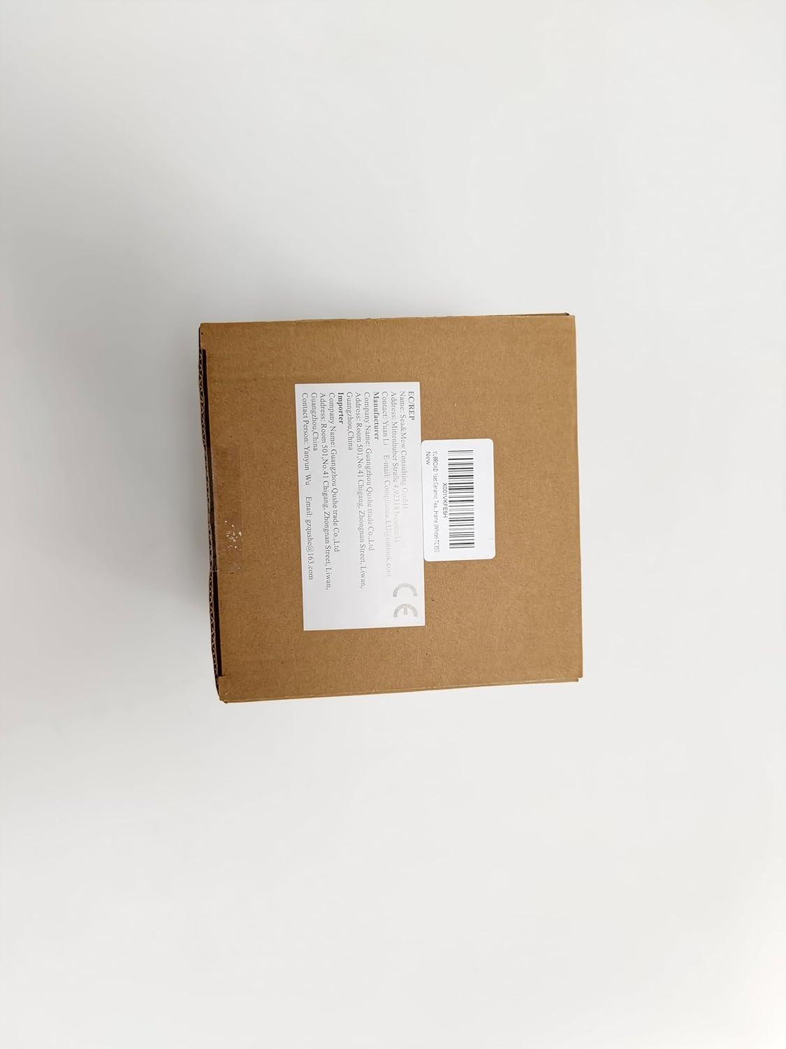 Chinesische Kaninchen Teetasse mit Sieb und Deckel, 415ml Porzellan Teebecher