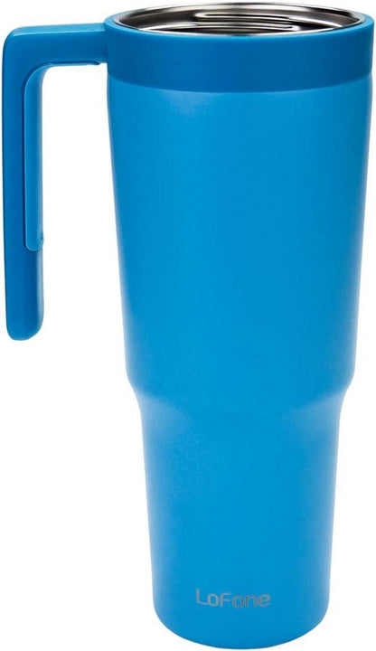 LoFone 1180 ML Thermobecher Edelstahl Kaffeebecher to Go Trinkbecher Strohhalm
