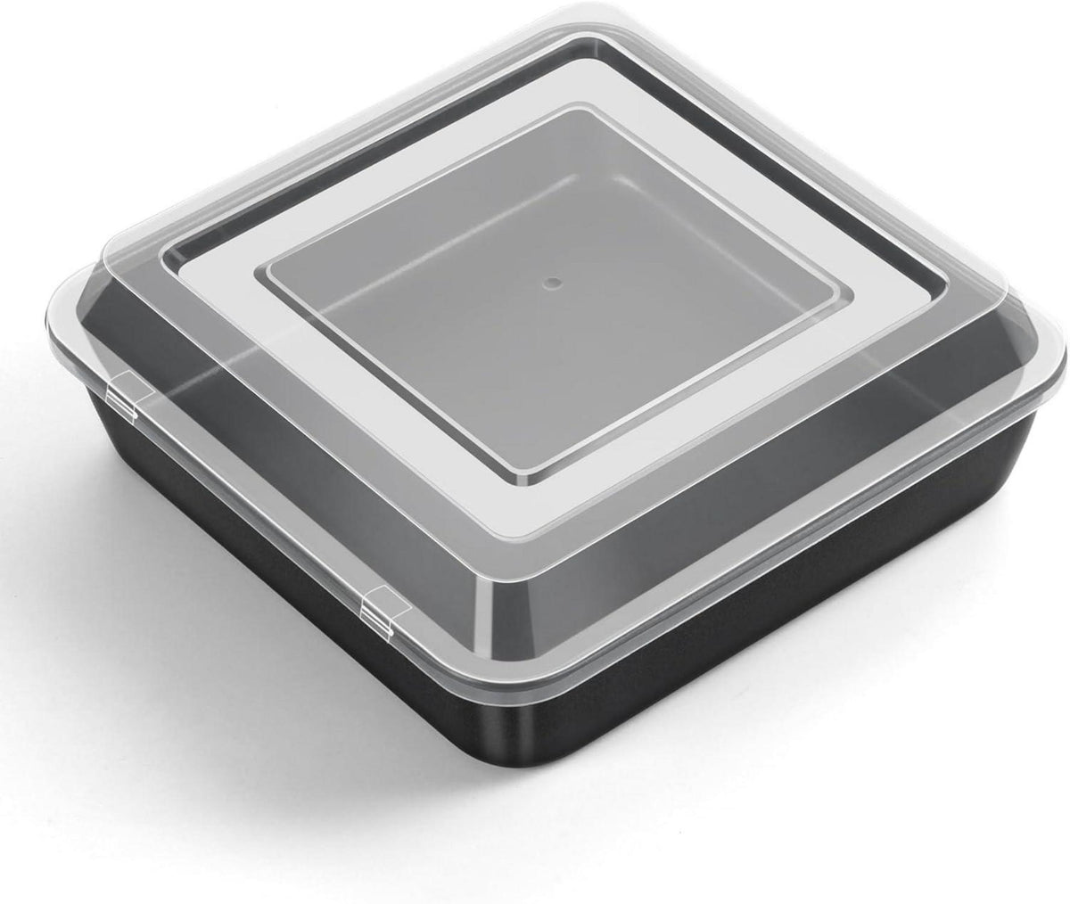 Quadratische Kuchenform mit Luftdichtem Deckel Antihaft Backform 21 x