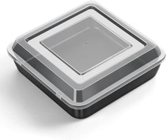 Quadratische Kuchenform mit Luftdichtem Deckel Antihaft Backform 21 x