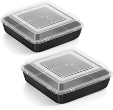 Quadratische Kuchenform mit Deckel, Antihaft, 2er Set