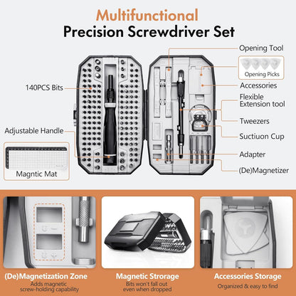Präzisions-Schraubendreher Set 153-teilig Magnetisch & Mini