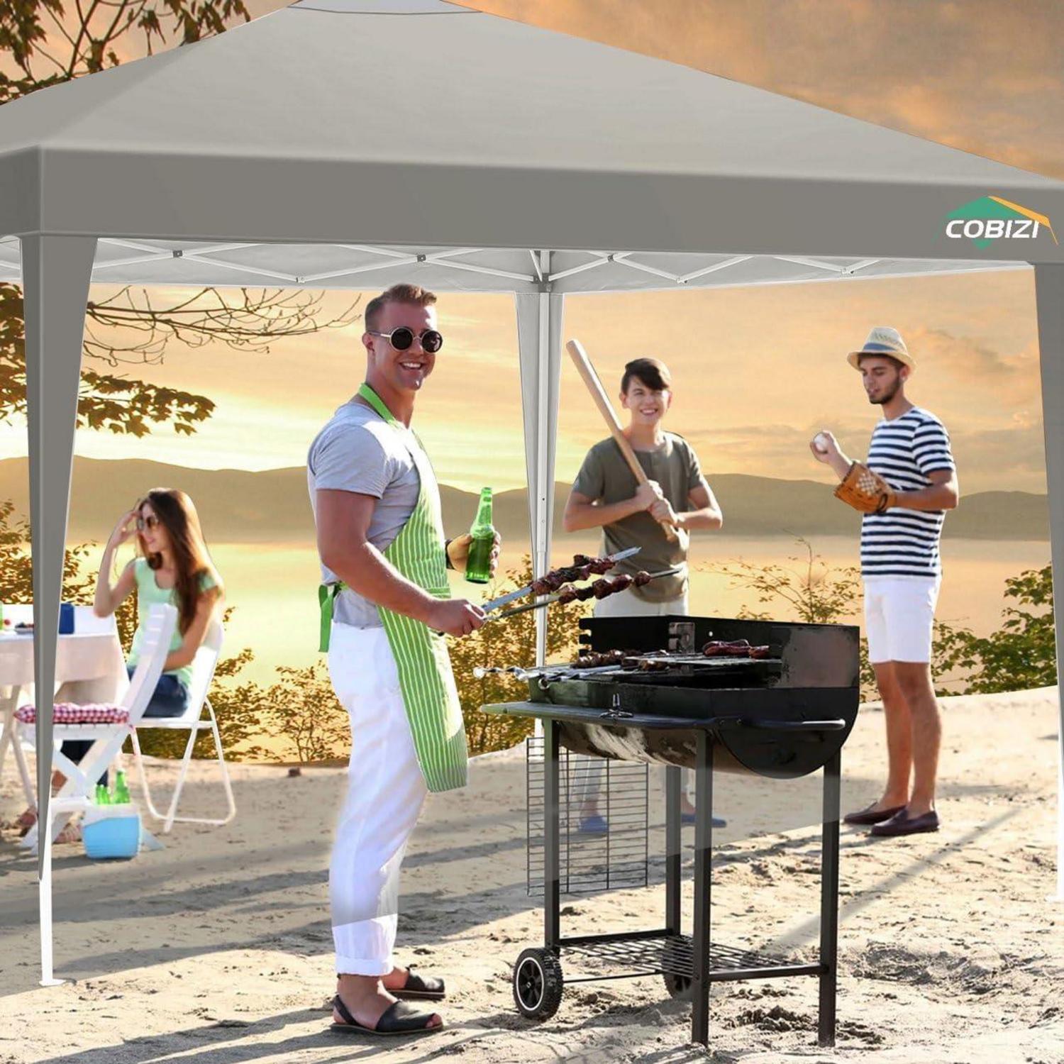 COBIZI Pavillon 3x3 Wasserdicht Stabil UV-Schutz 50+ Pop up