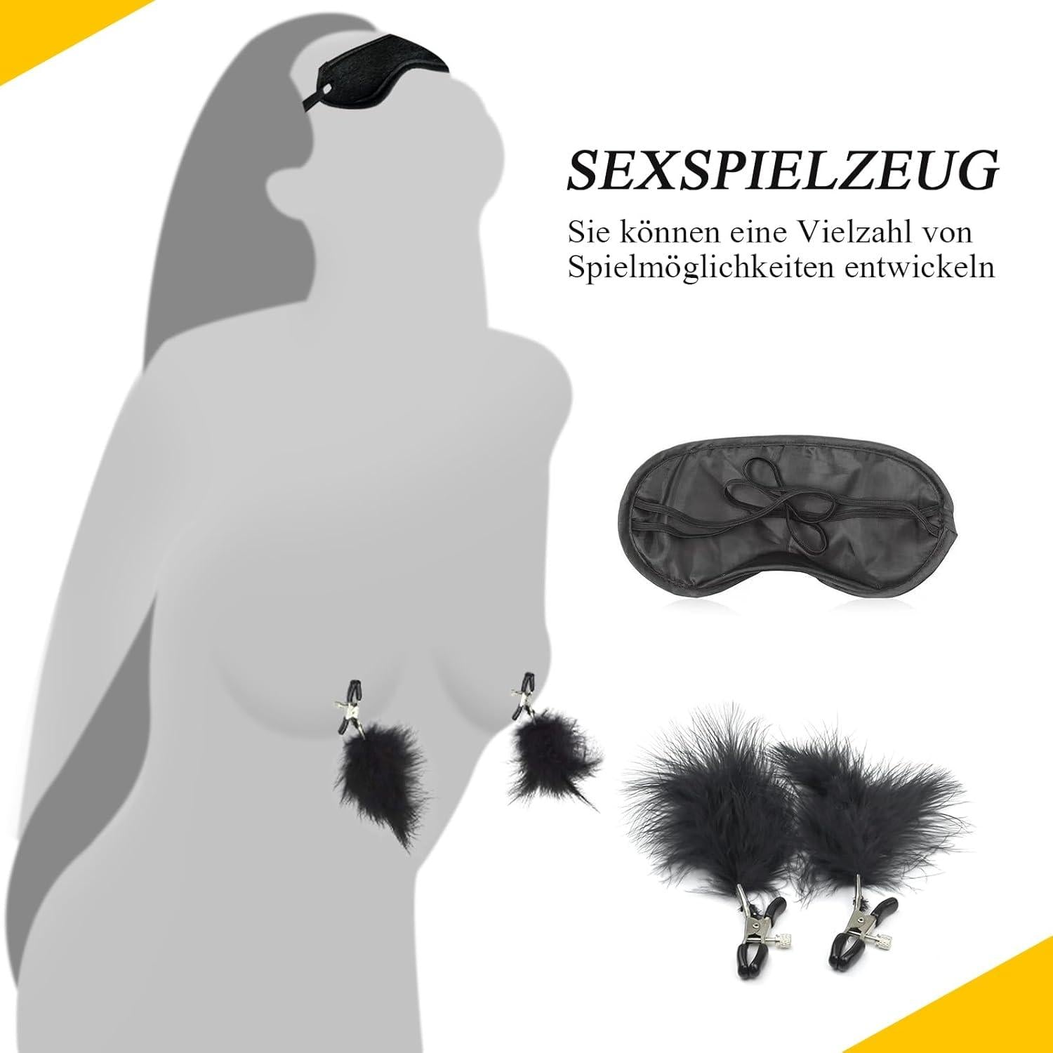 Hochwertiges 4-Ecken Fesselset Erotikspielzeug BDSM Toys