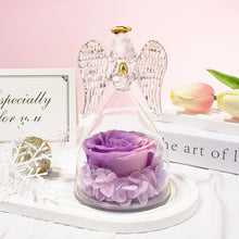 Sunia Ewige Rose Engel Figur Glas Transparent