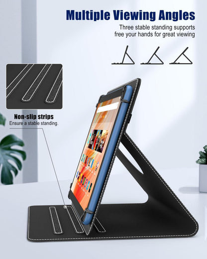 Tablet-Hülle 360 Grad drehbarer Ständer Schutzhülle mit Stifttasche