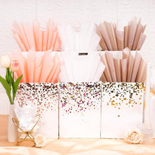 Perlglänzendes Seidenpapier 30 Blatt Rosa Geschenkpapier