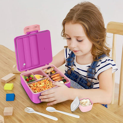 Brotdose Kinder mit 6 Fächern, Bento Box Auslaufsicher