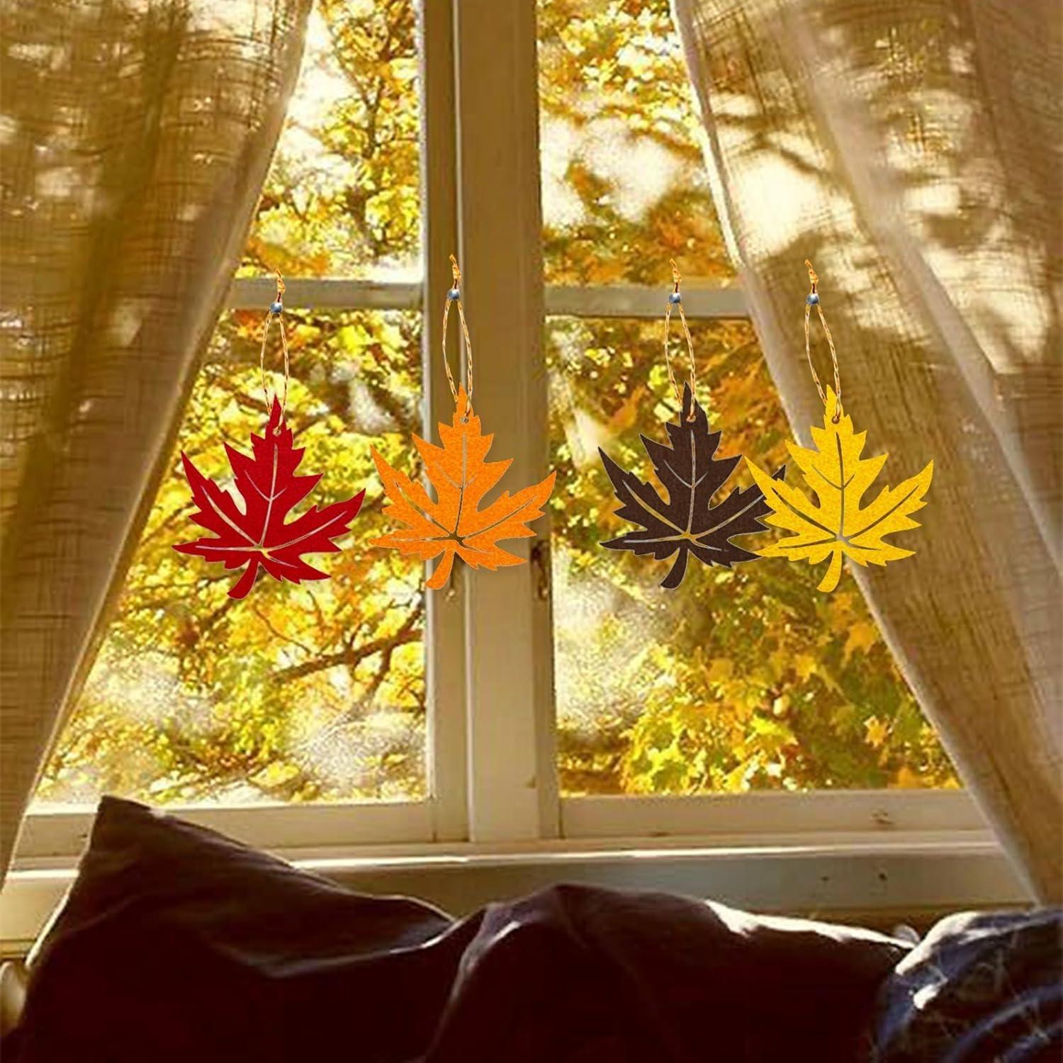 Wondsea Ahornblatt Anhänger Set Herbst Dekoration