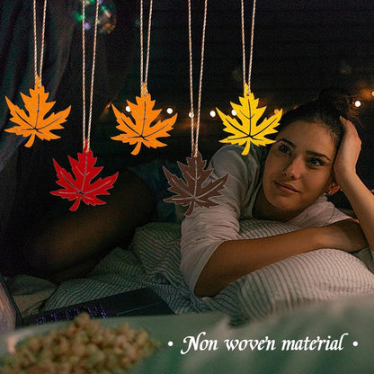 Anhänger Ahornblatt Holz Herbst Dekoration 8er Pack 10x9,5cm