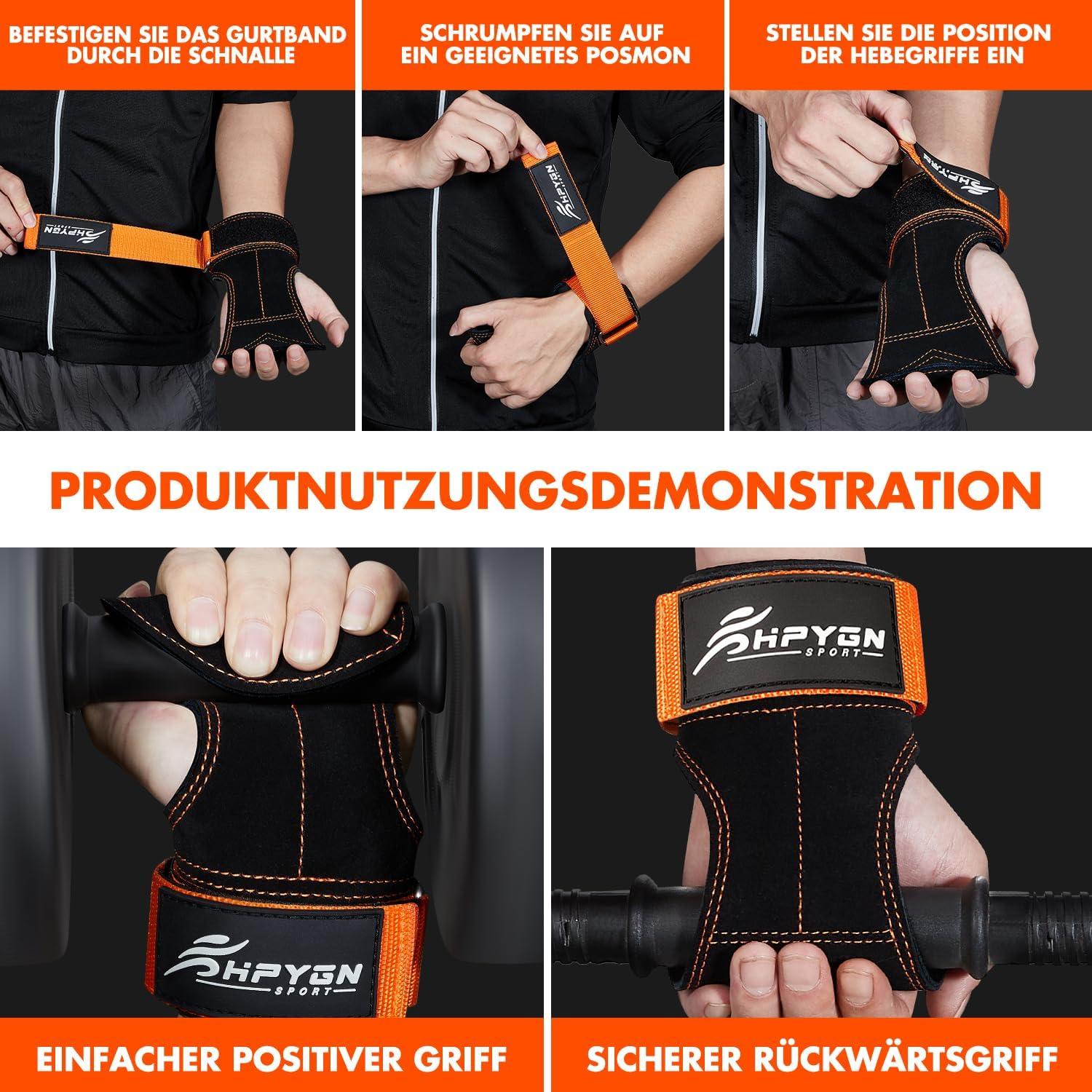Gepolsterte Lifting Straps für Bodybuilding und Krafttraining