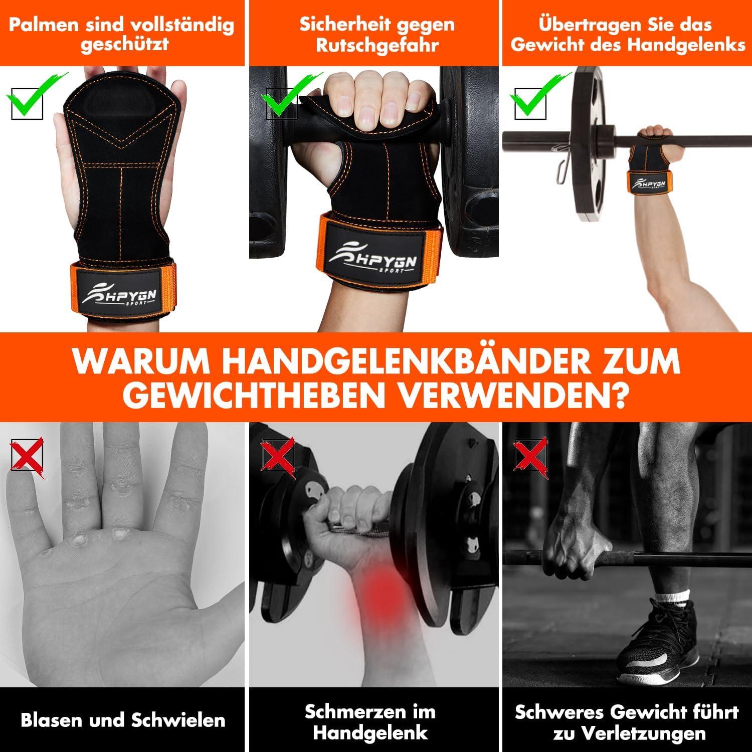 Padded Lifting Straps Bodybuilding Gewichtheben Fitness Weightlifting