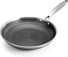 Edelstahl Bratpfanne mit Wabenstruktur 24 cm Antihaft für alle