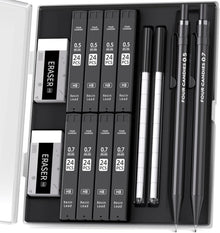 Druckbleistift Set Metall 0.5mm/0.7mm+8 Tuben HB #2