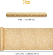 Weihnachtsgeschenkpapierrolle 43 cm x 20 m, Kraftpapier mit